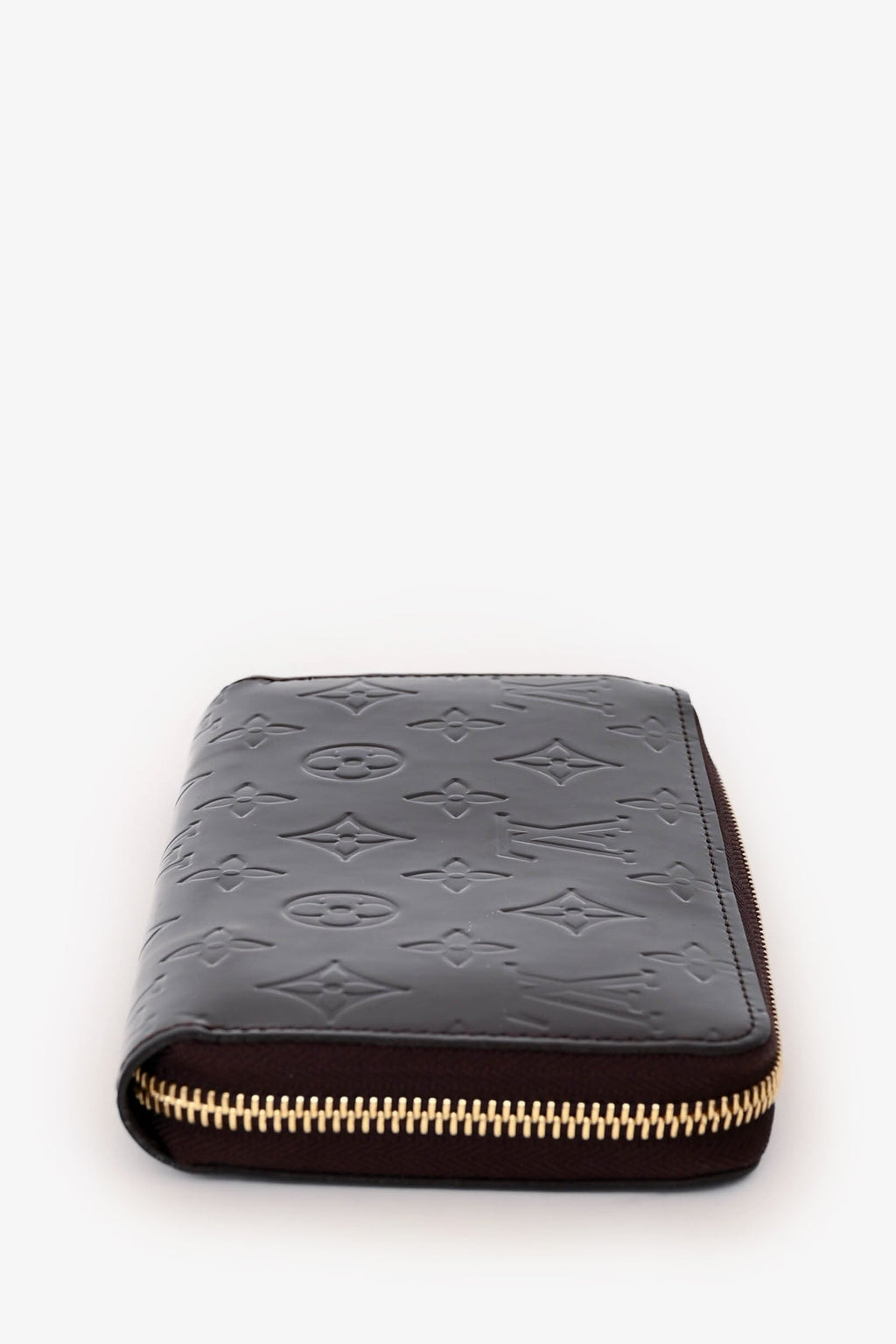 Louis Vuitton Burgundy Monogram Vernis Zippy Wallet