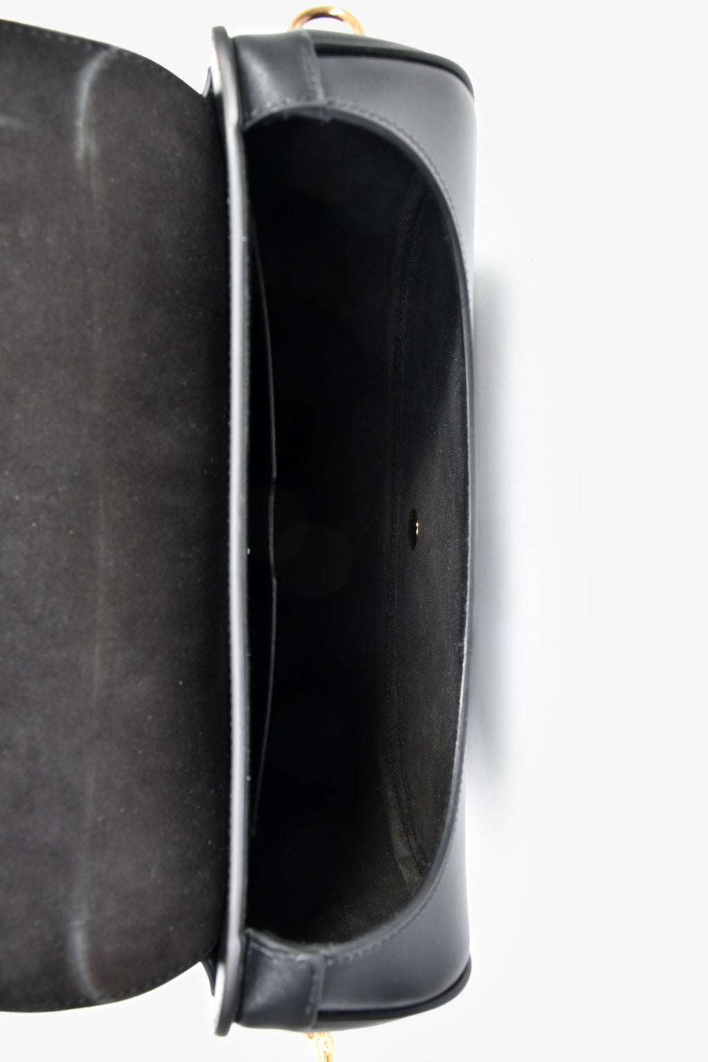 Christian Dior Black Leather Large Bobby Oblique Canvas Strap Crossbody Bag