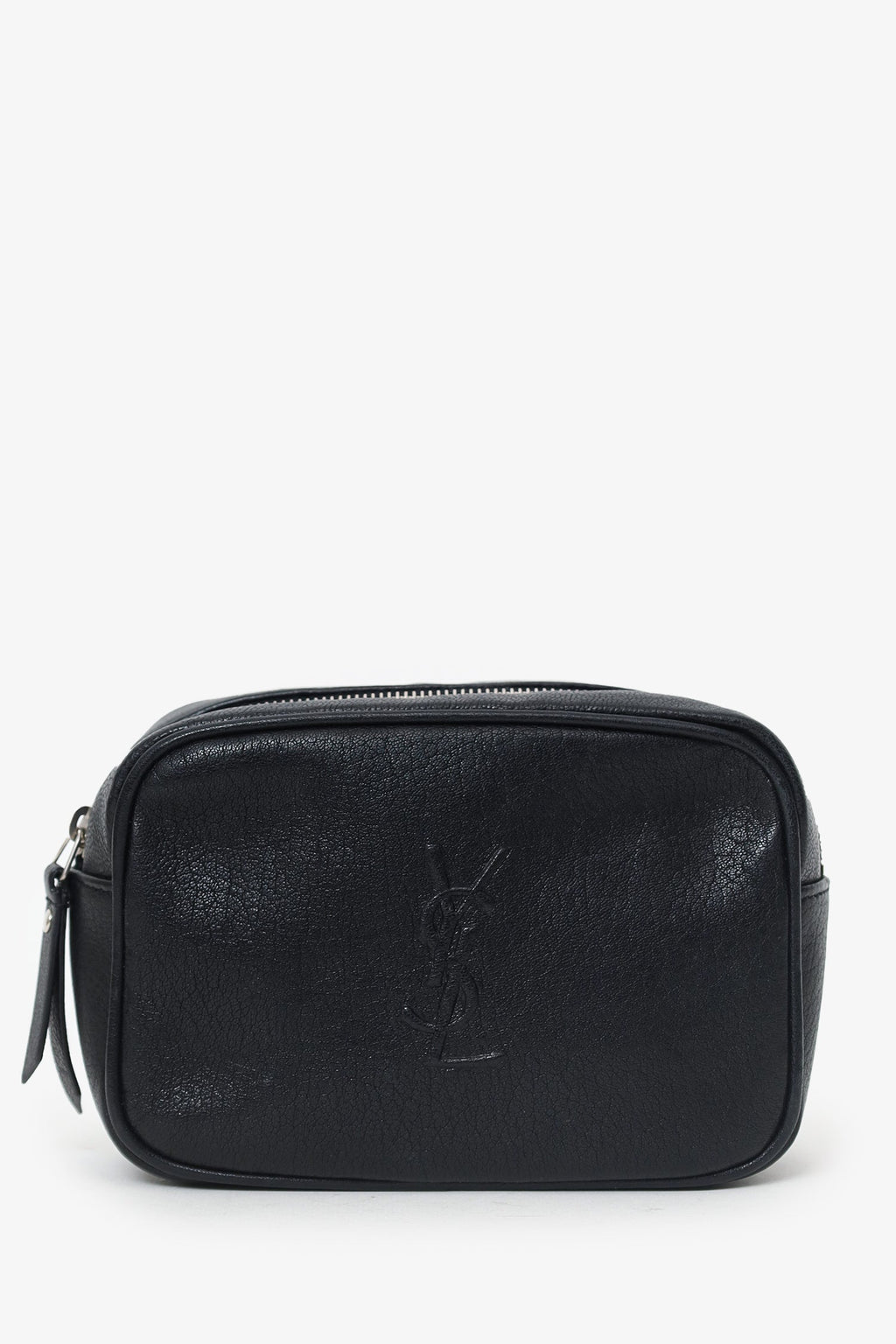 Saint Laurent Black Lambskin Monogram Lou Belt Bag