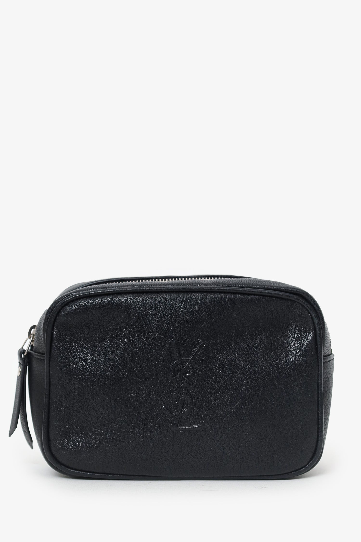 Saint Laurent Black Lambskin Monogram Lou Belt Bag
