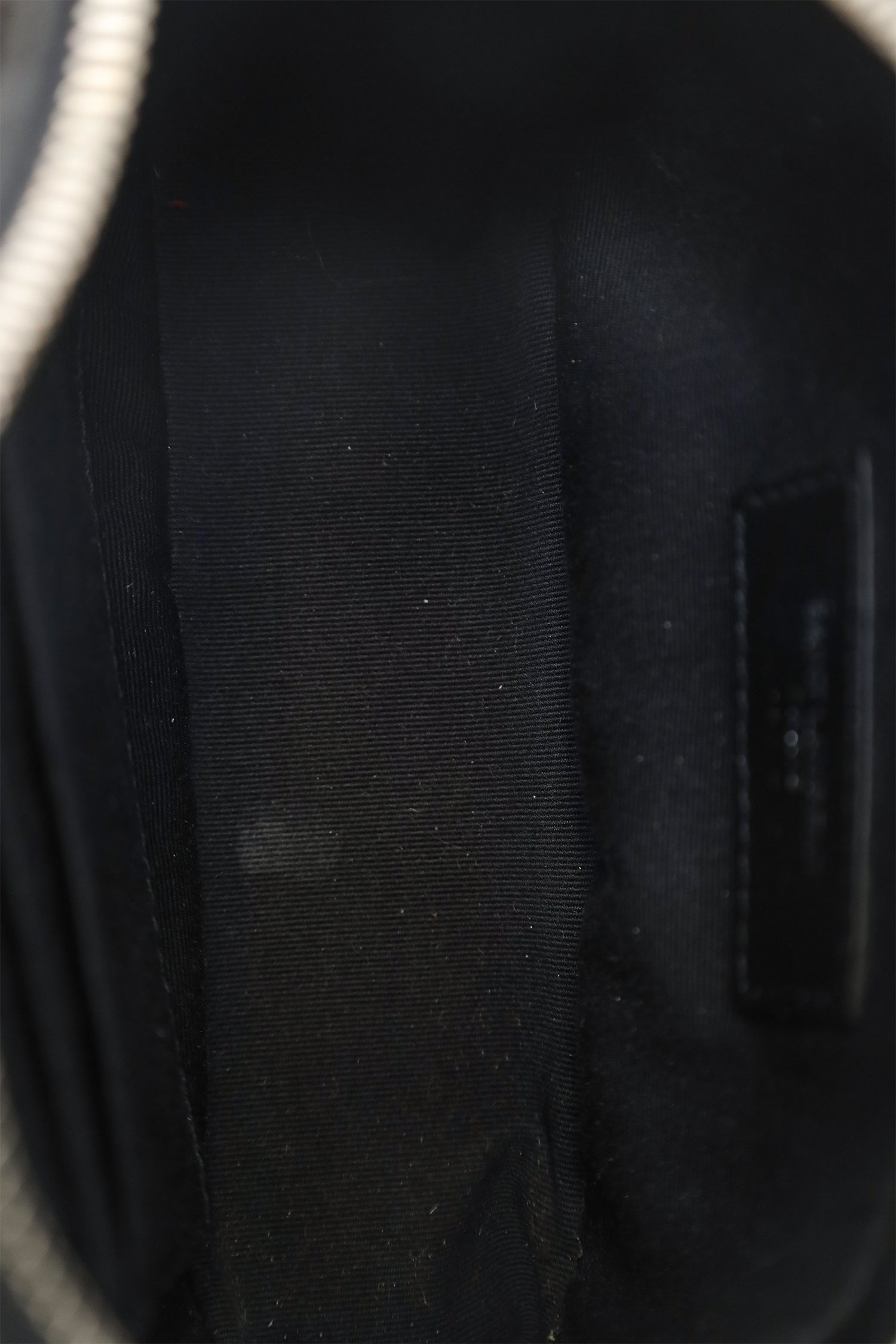 Saint Laurent Black Lambskin Monogram Lou Belt Bag
