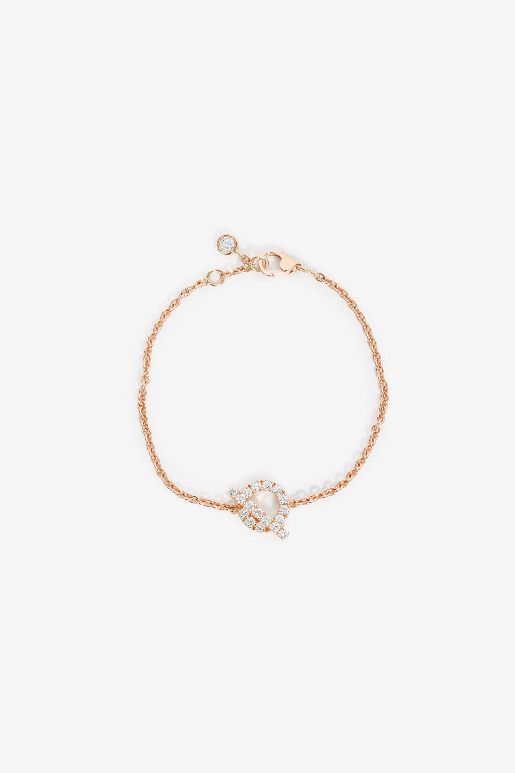 Hermès 18K Rose Gold Diamond Finesse Bracelet