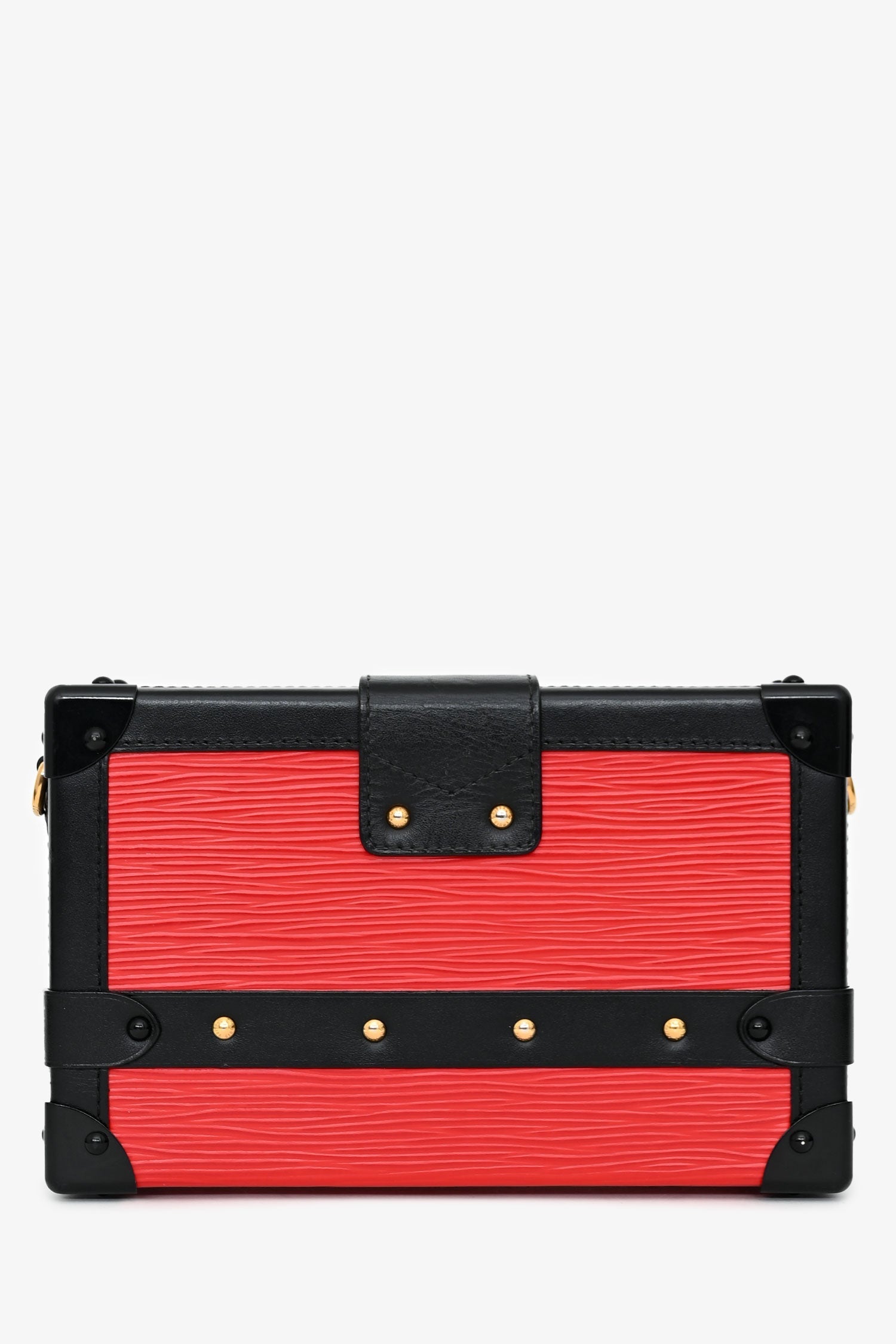 Louis Vuitton Red Epi Leather 'Petit Malle' with Strap