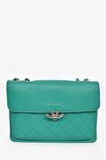 Pre-Loved Chanel™ 2017 Green Leather CC Urban Companion Flap Bag