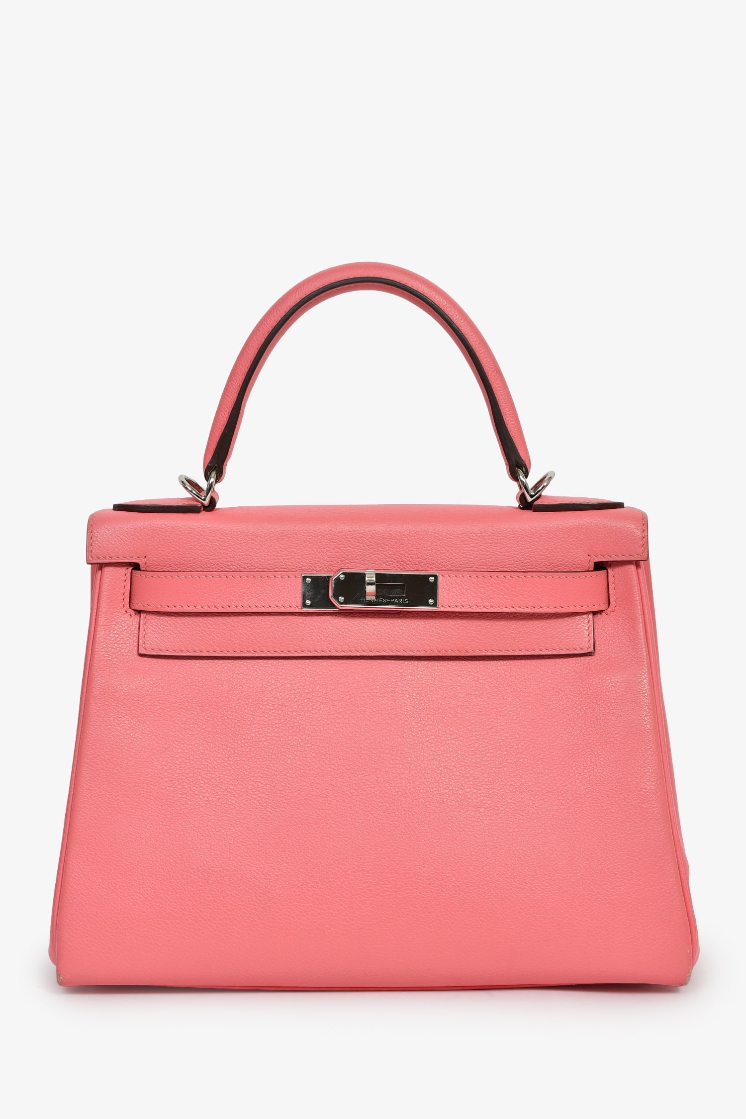 Hermès 2020 Rose D'Ete Evercolour Leather Verso Chevre Kelly Retourne 28