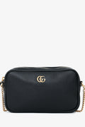 Gucci Black GG Marmont Mini Camera Bag