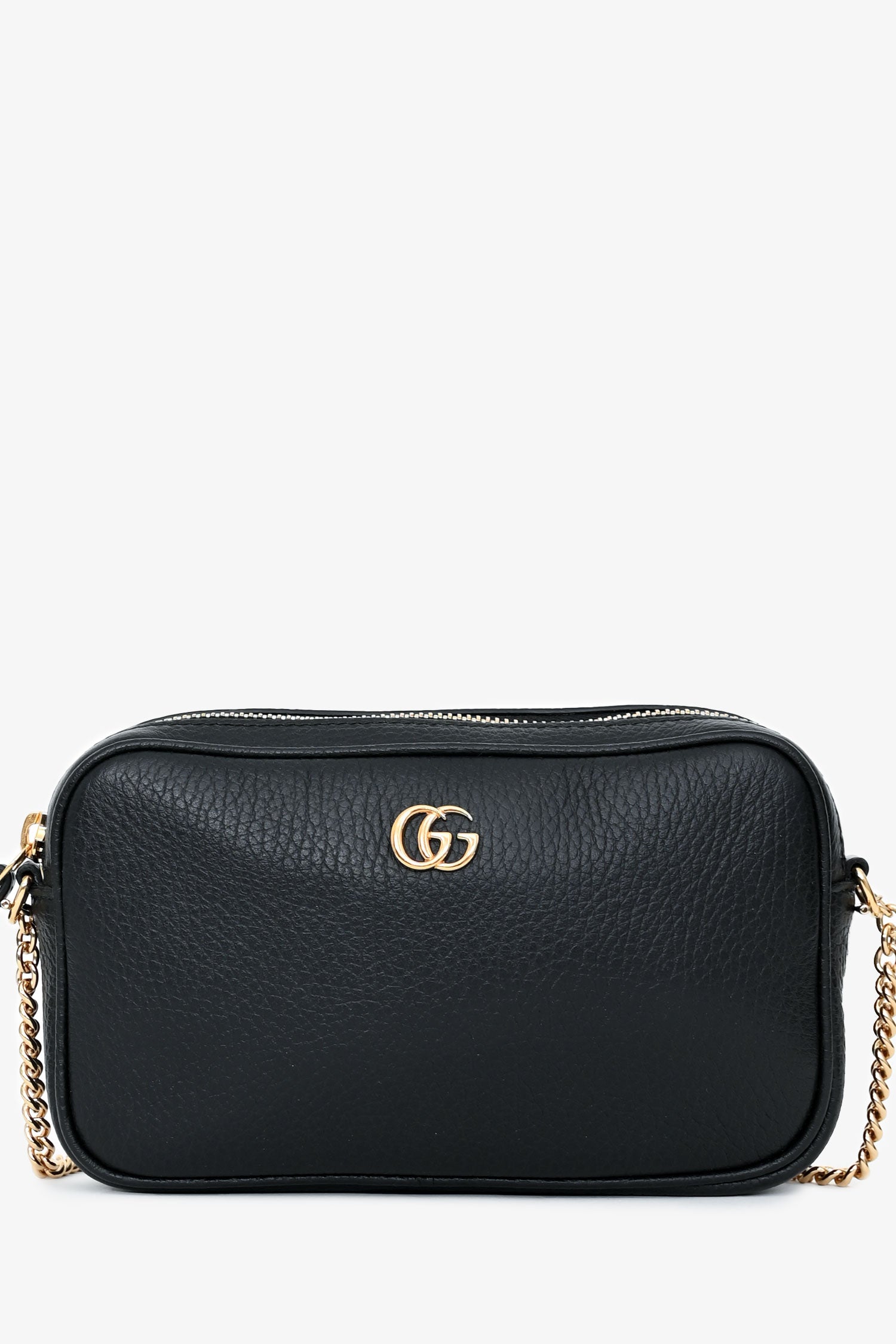 Gucci Black GG Marmont Mini Camera Bag