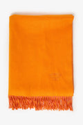 Hermès Orange/Pink Cashmere Double Face Stole