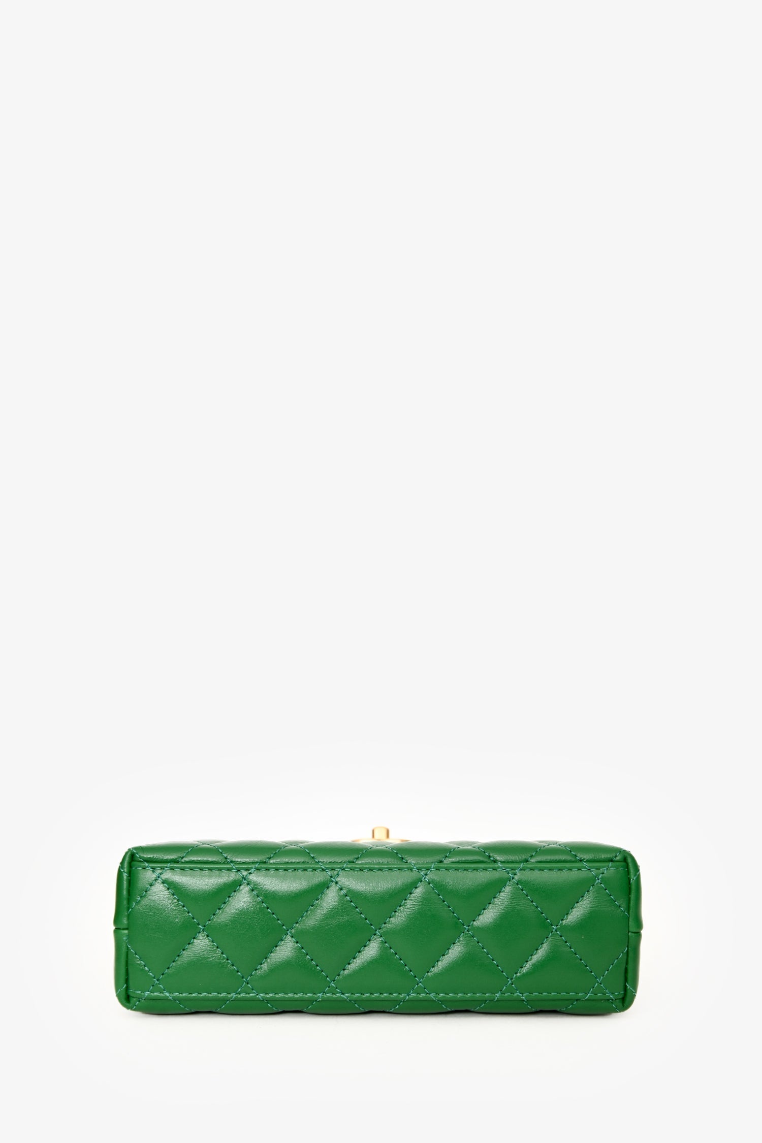 Pre-Loved Chanel™ 2025 Emerald Green Mini Kelly Shopper Tote