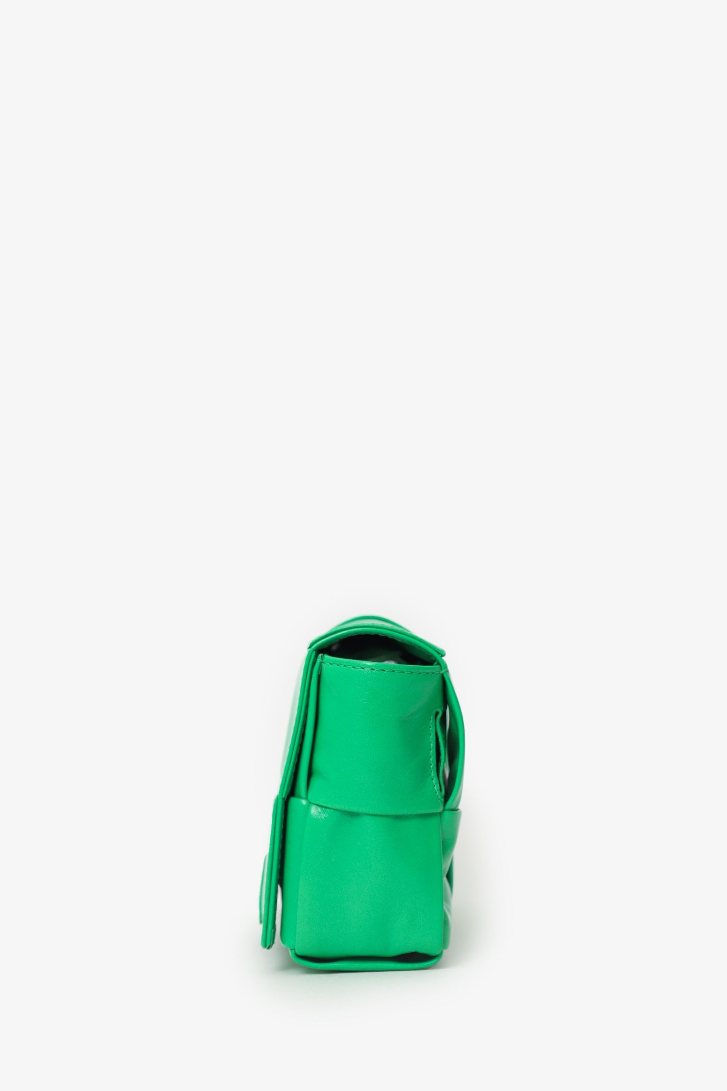 Bottega Veneta Green Leather Cassette Bag