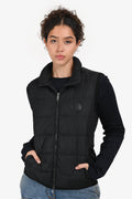 Gucci Black Logo Patch Down Vest Size 42
