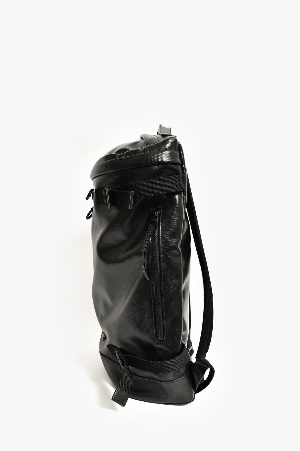 Saint Laurent Black Patent Rivington Race Backpack