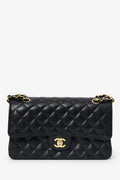 Pre-Loved Chanel™ 2021 Black Caviar Leather Medium Flap Bag
