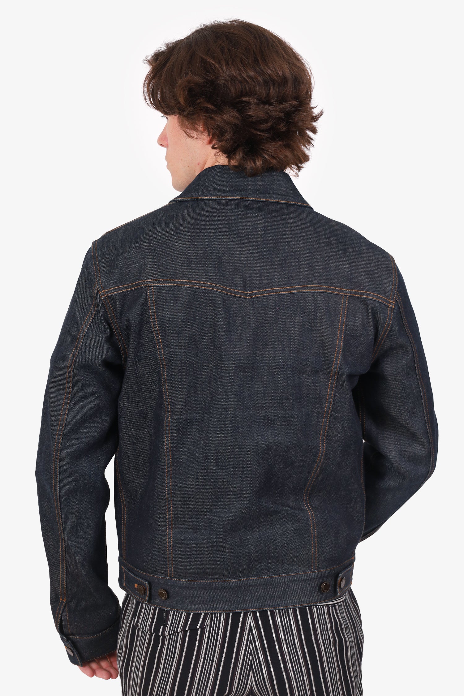Saint Laurent Dark Blue Denim Jacket Size M