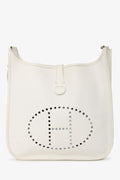 Hermès 2006 White Epsom Evelyn 33