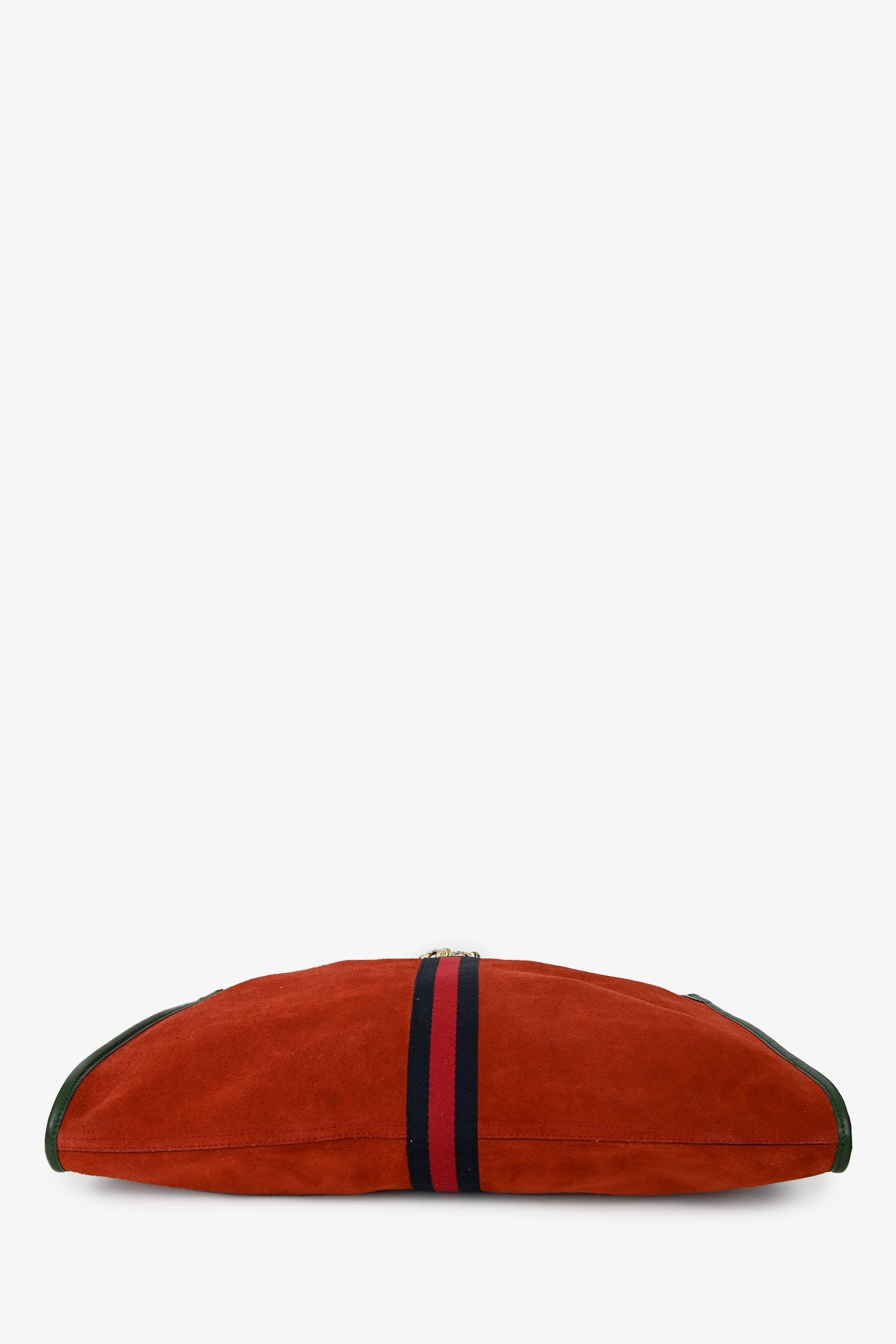 Gucci Red/Green Suede/Leather Rajah Tote Bag