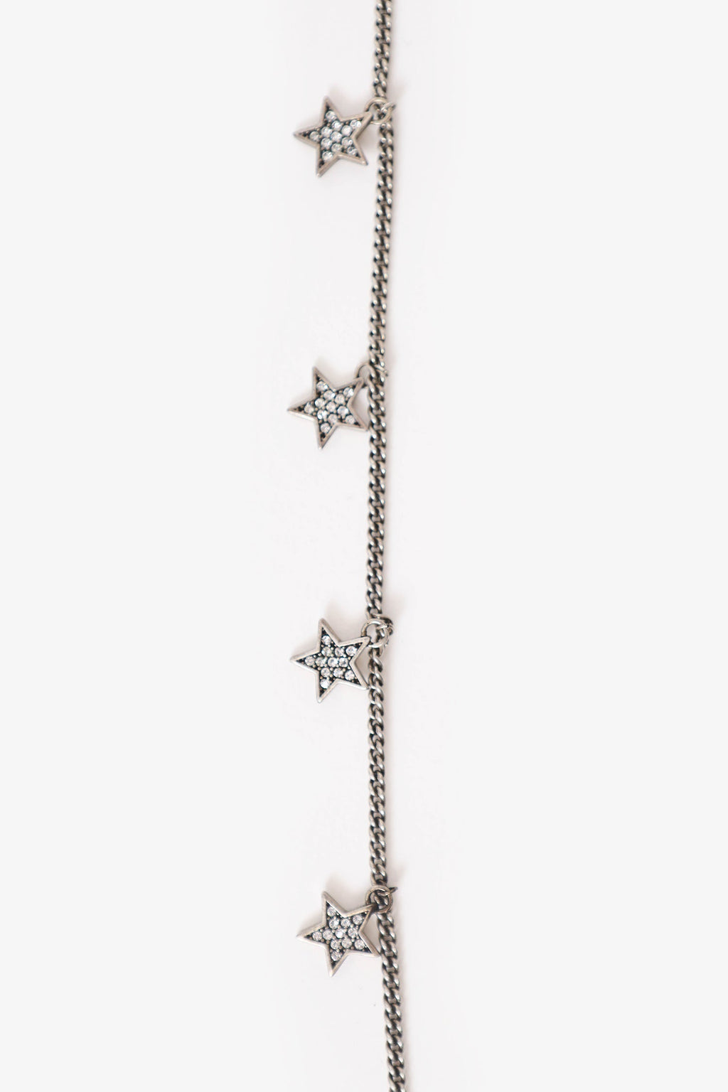 Saint Laurent Crystal Star Collar Necklace