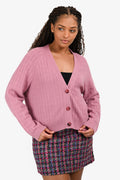 Hermès 2023 Pink Wool 'H' Buttoned igan Size 42