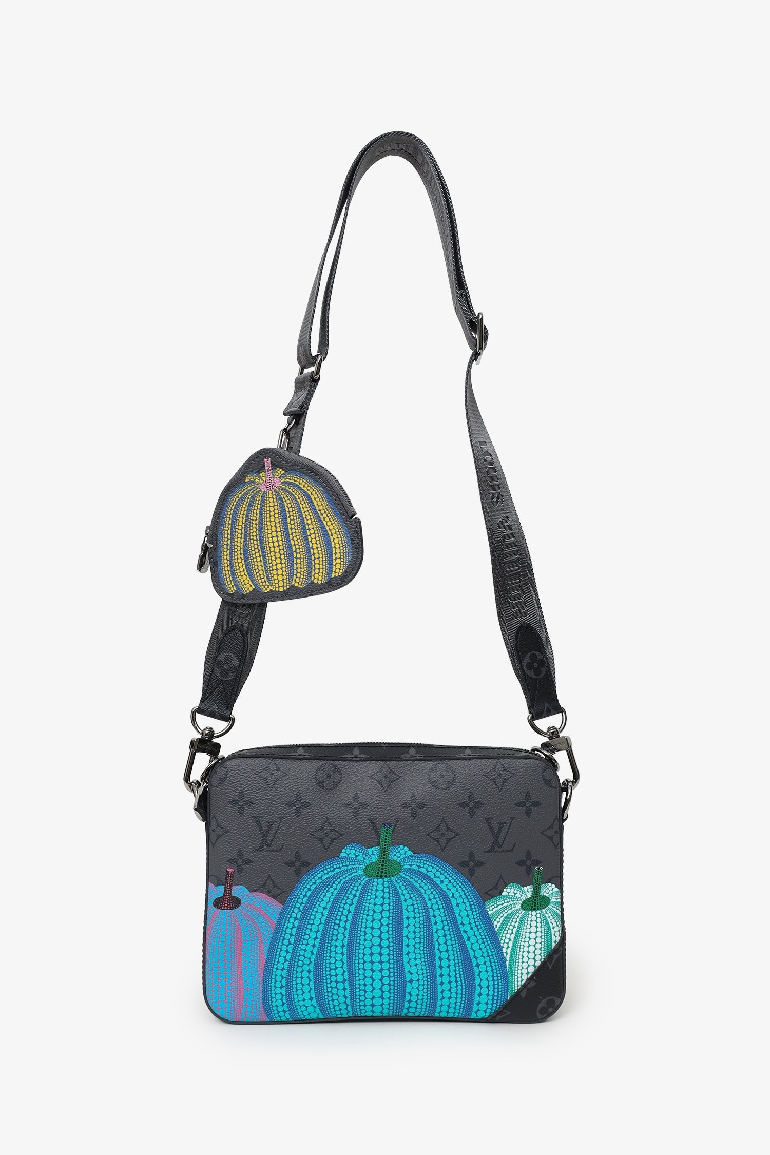 Louis Vuitton x Yayoi Kusama 2023 Reverse Monogram Eclipse Trio Messenger Bag