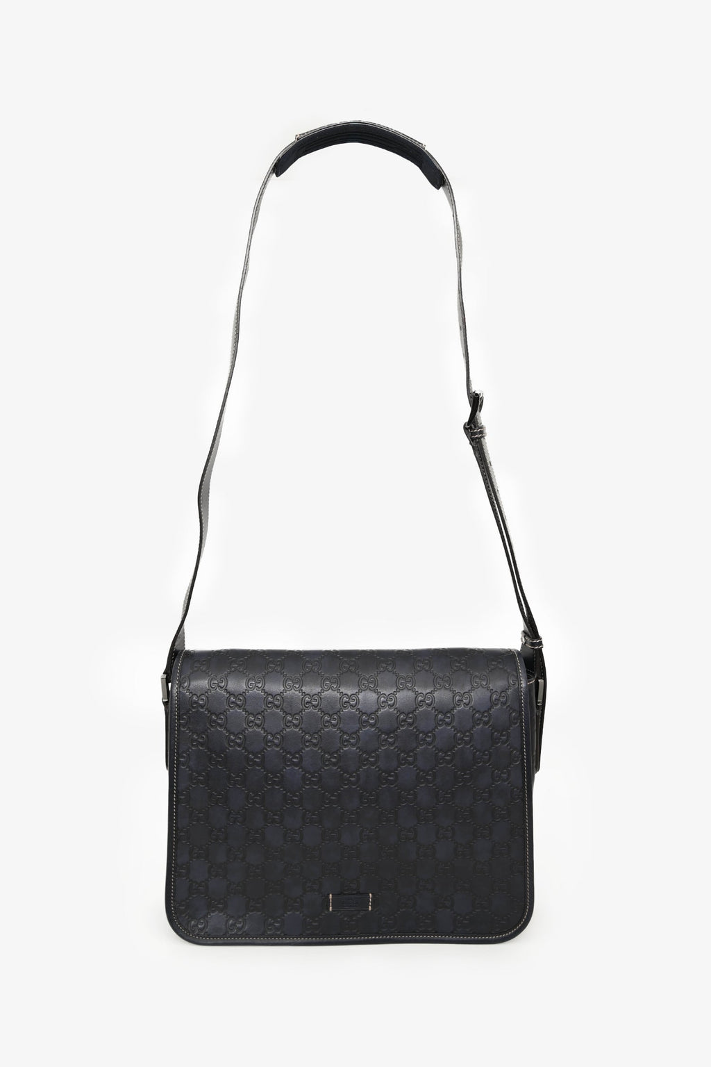 Gucci Black Leather Supreme Messenger Bag