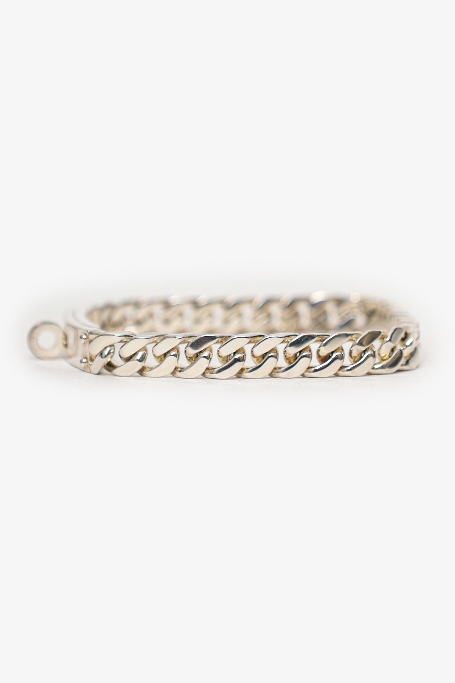 Hermès Sterling Silver Kelly Gourmette Bracelet Size XS