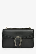 Gucci Black Leather Small Dionysus Shoulder Bag