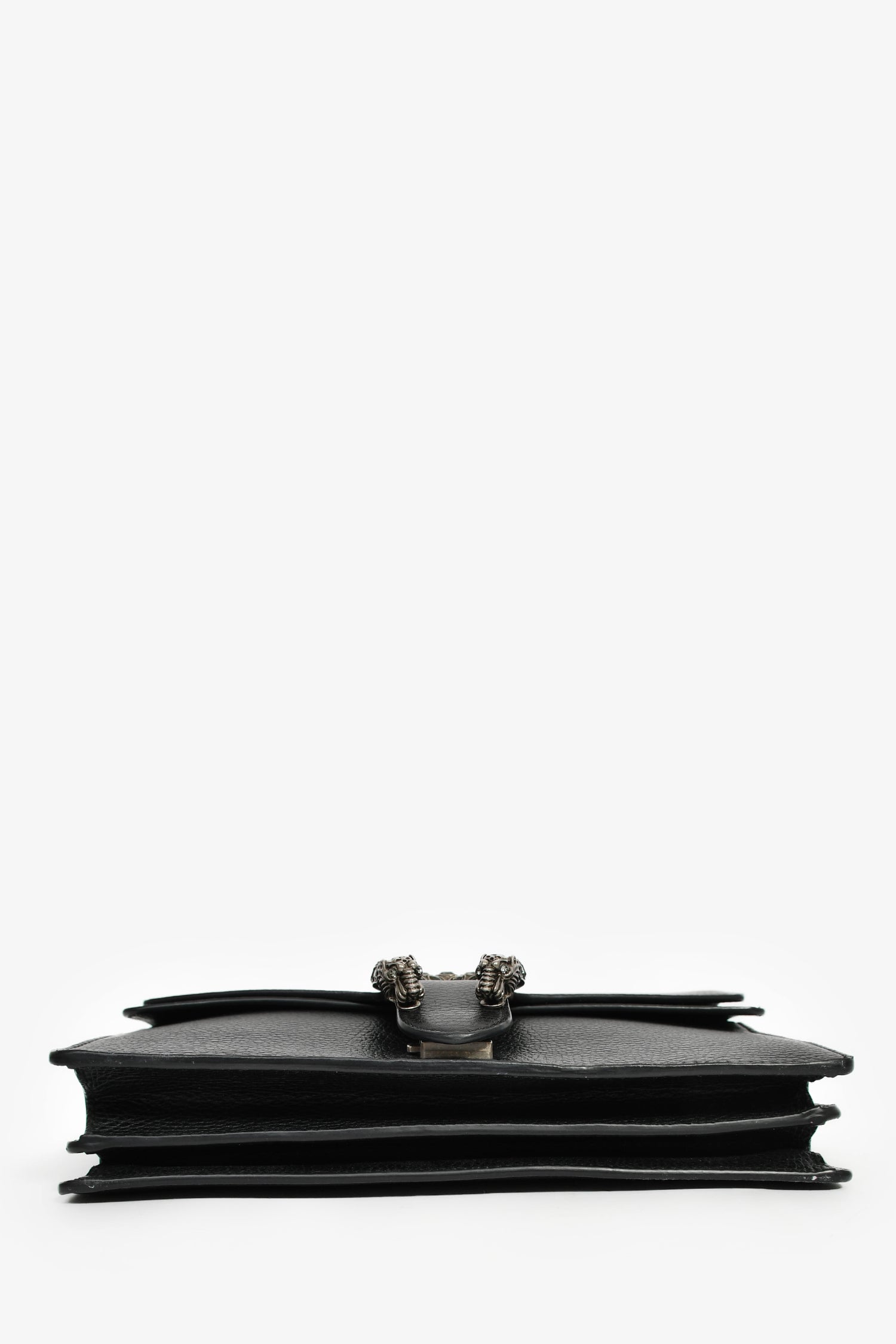 Gucci Black Leather Small Dionysus Shoulder Bag