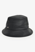 Hermès Navy Leather Bucket Hat
