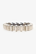 Gucci Silver Tone Spike Choker Necklace