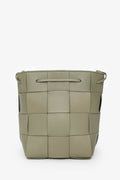 Bottega Veneta Green Intrecciato Small Cassette Bucket Bag