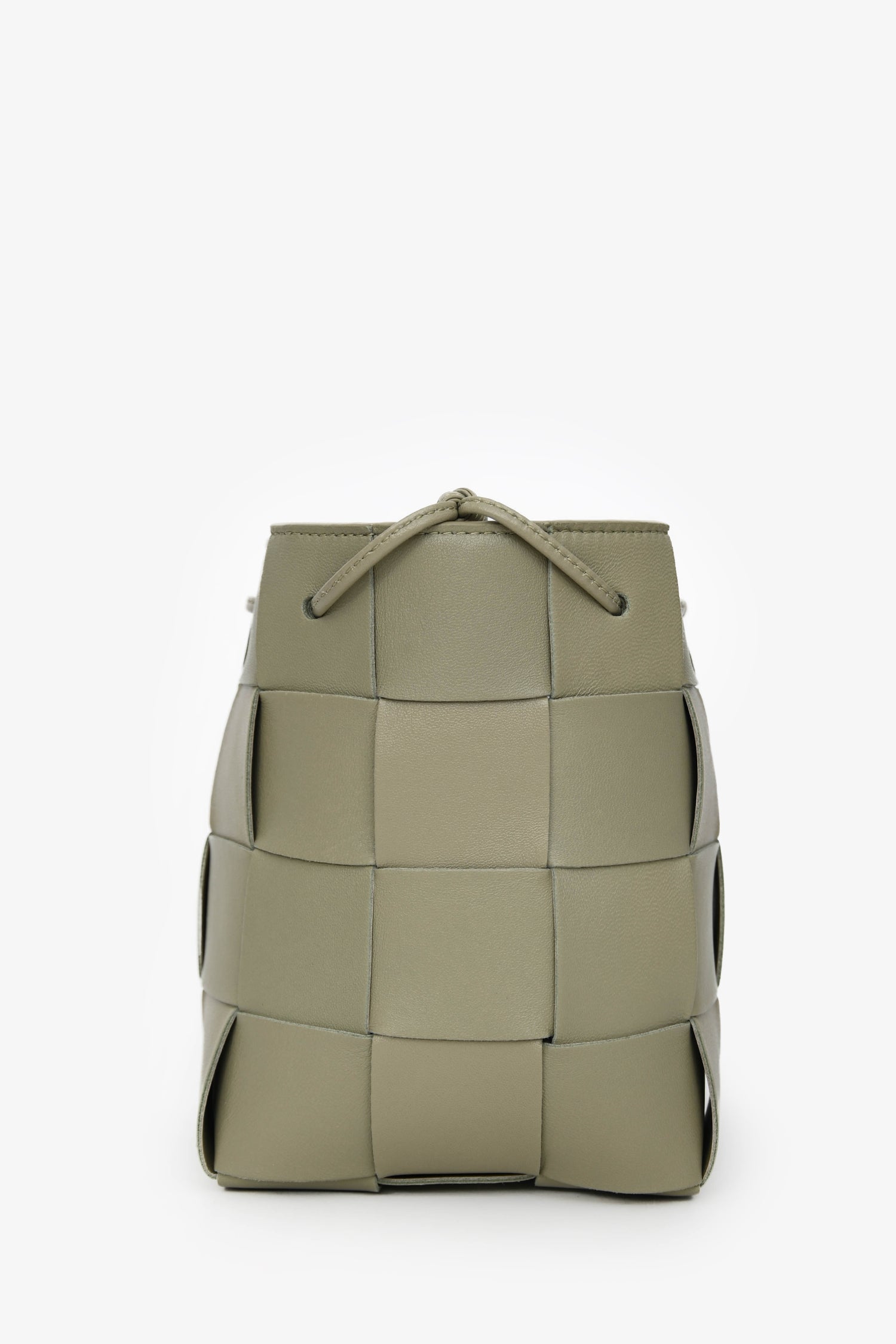 Bottega Veneta Green Intrecciato Small Cassette Bucket Bag
