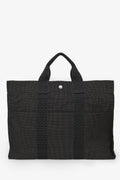 Hermès Vintage Brown Canvas Herline MM Tote Bag