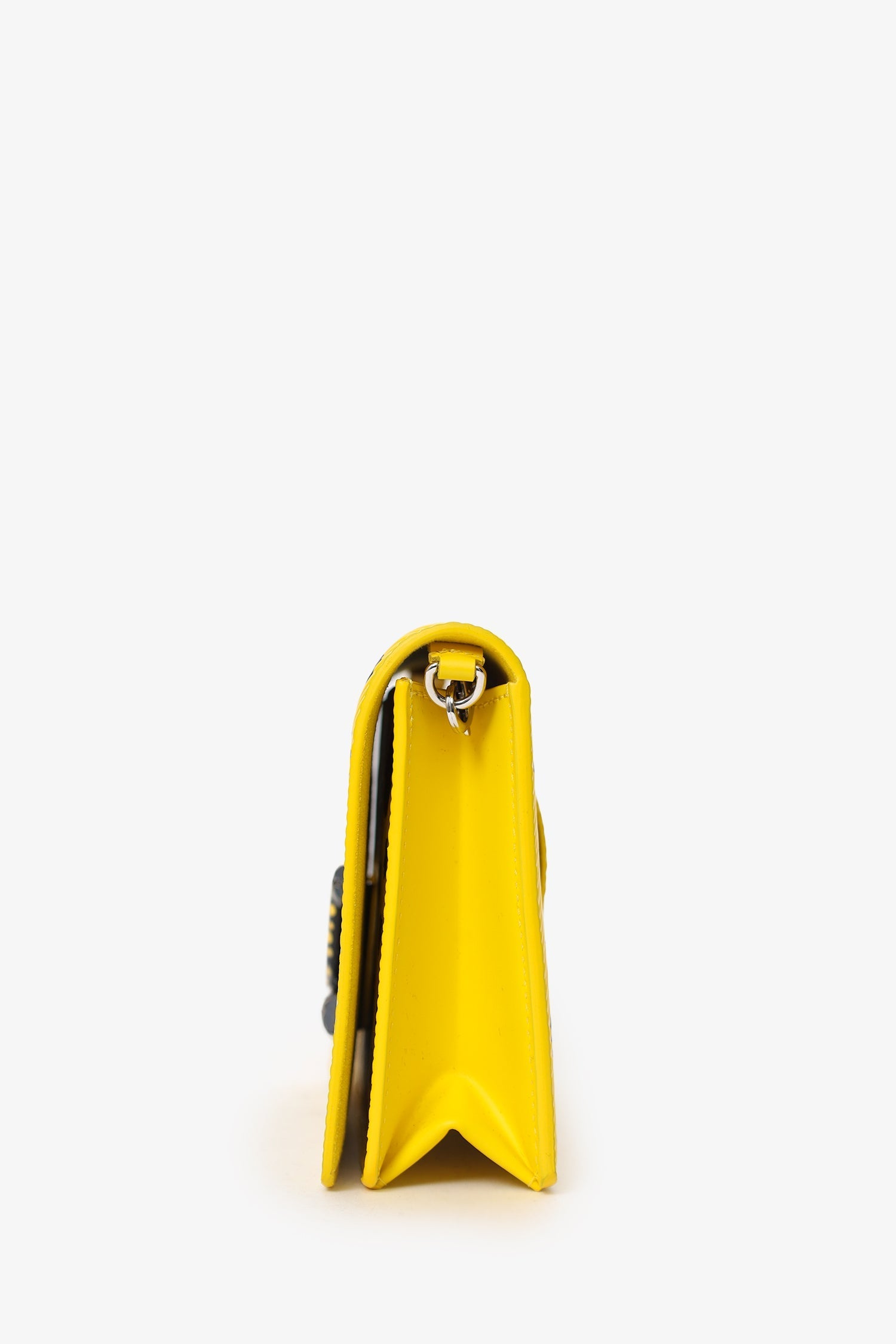 Louis Vuitton x Yayoi Kusama Yellow/Black Epi Leather Twist Belt Chain Wallet