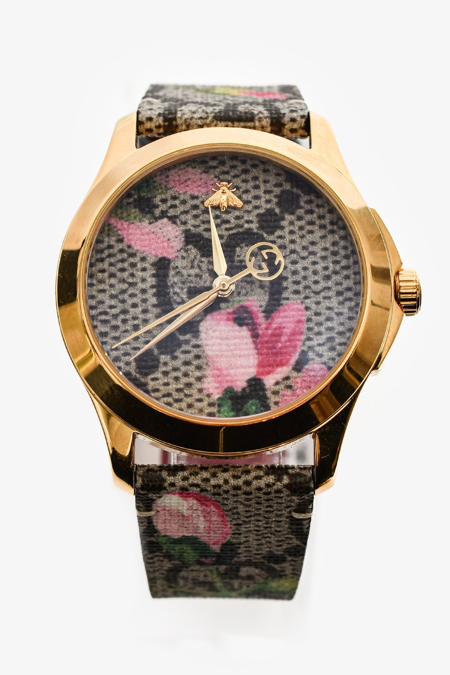 Gucci Beige Multicolour G-Timeless Watch