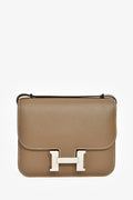 Hermès 2023 Etoupe Epsom Leather Mini Constance 18