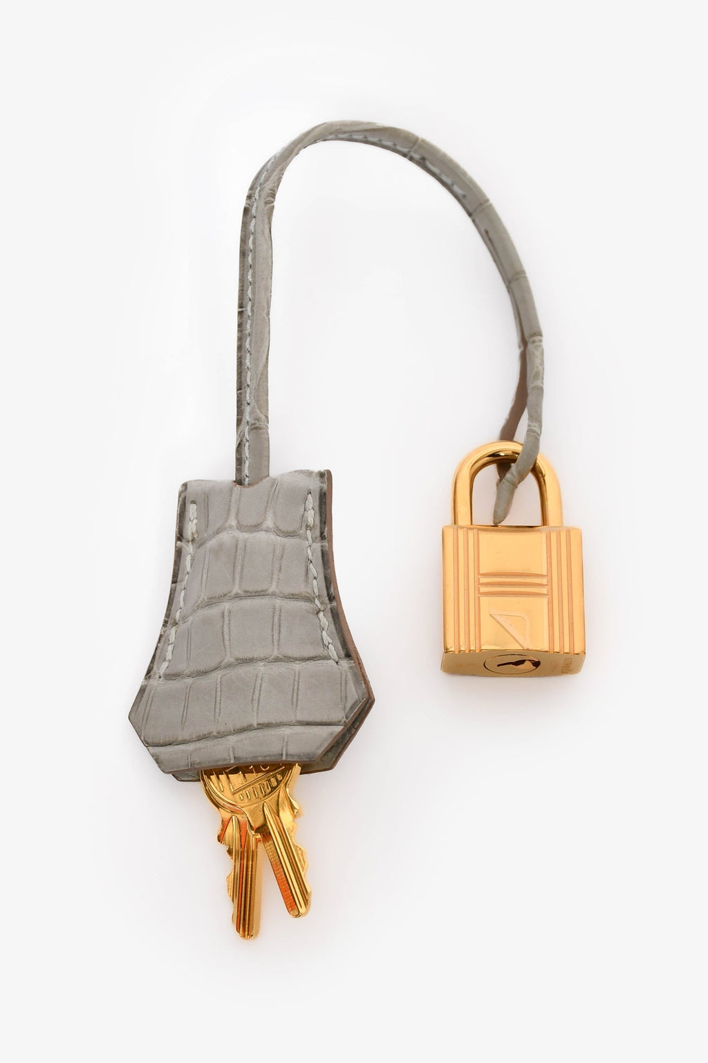 Hermès 2023 Pearl Grey Clemence/Alligator Birkin 25