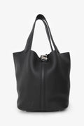Hermès 2024 Black Clemence Picotin Lock 22 SHW