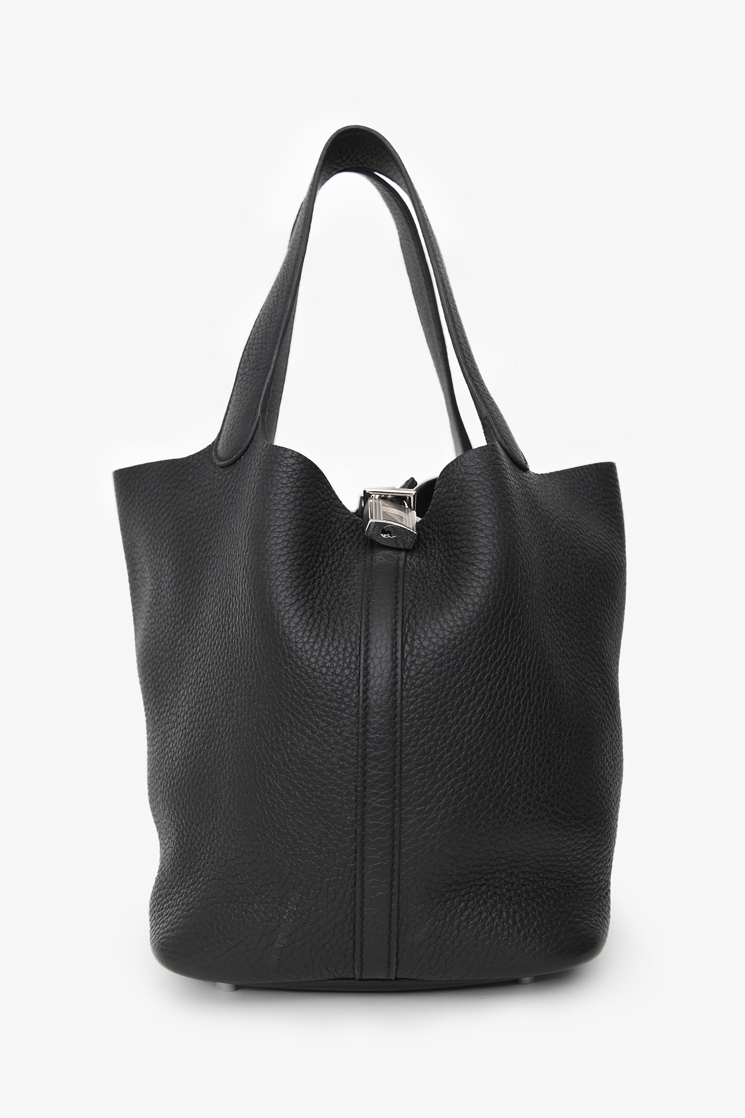 Hermès 2024 Black Clemence Picotin Lock 22 SHW