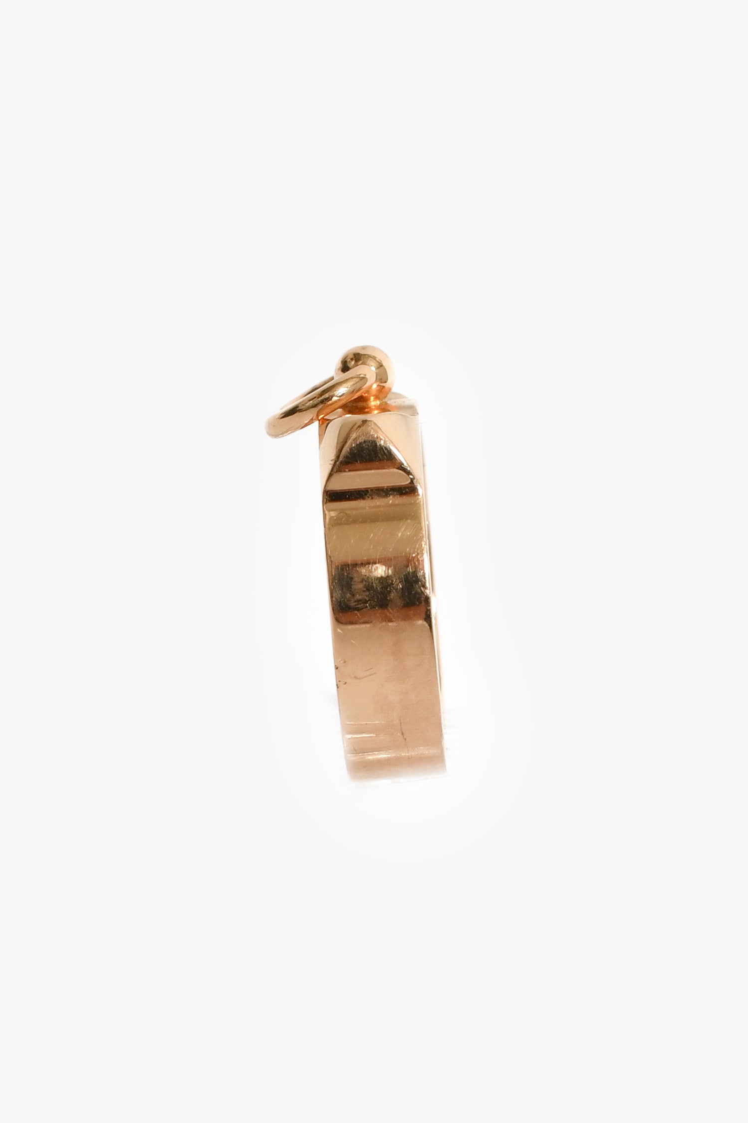 Hermès 18K Rose Gold 'Collier De Chien' Small Model Ring Size 50