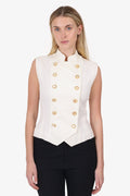 Saint Laurent Cream Vest Size 42