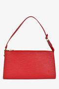 Louis Vuitton 2005 Red Epi Pochette Accessories 24