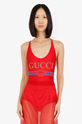 Gucci Red Logo Swimsuit Size XXS