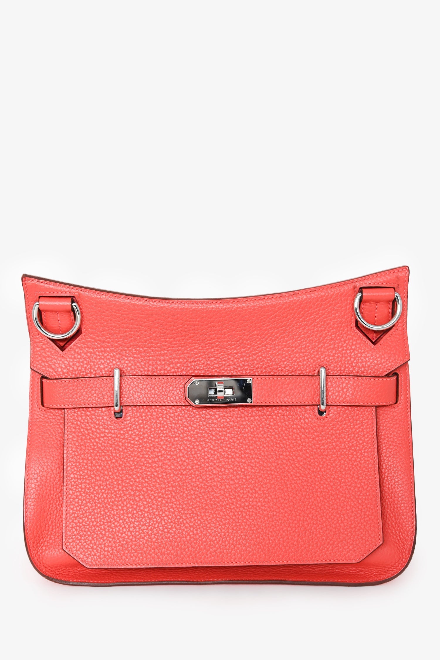 Hermès 2015 Orange Clemence Leather Jypsiere 31