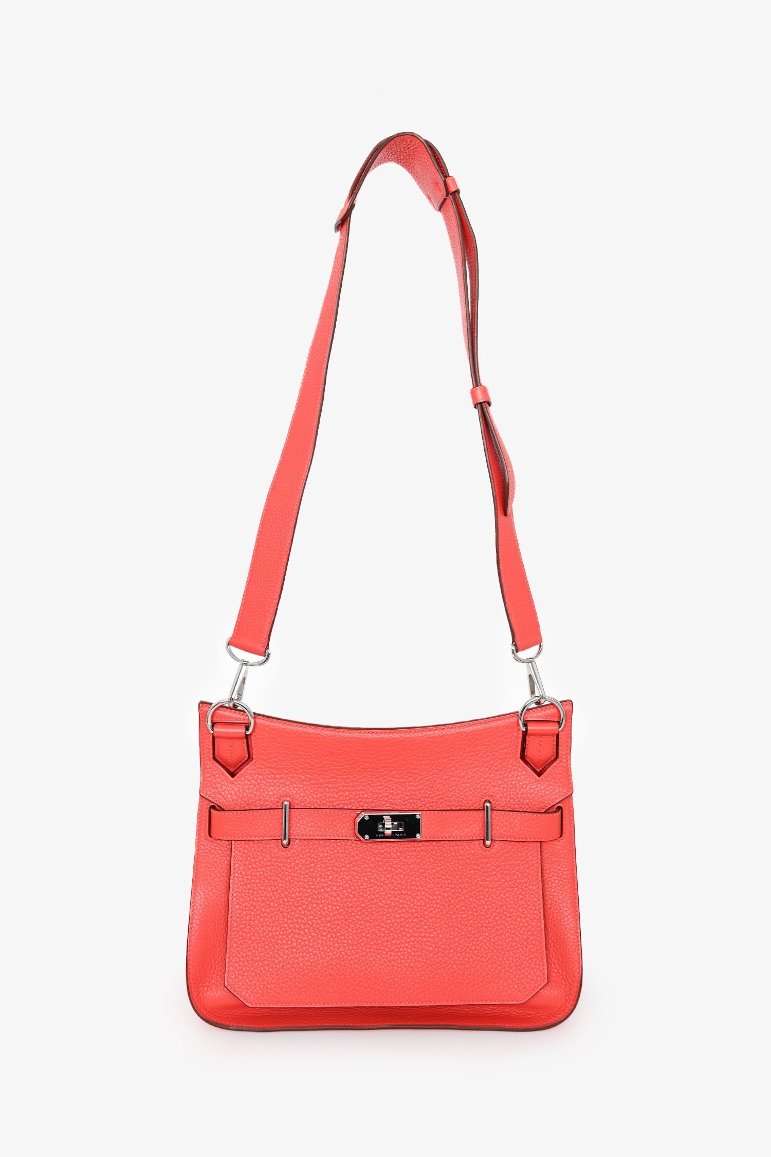 Hermès 2015 Orange Clemence Leather Jypsiere 31