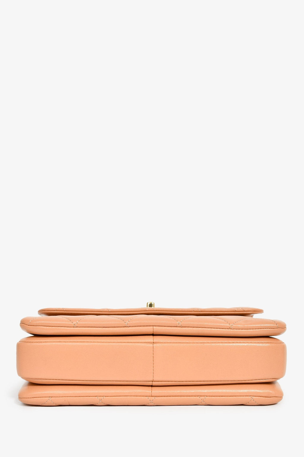 Pre-Loved Chanel™ 2017 Tan Lambskin Leather Small 'Trendy' Bag
