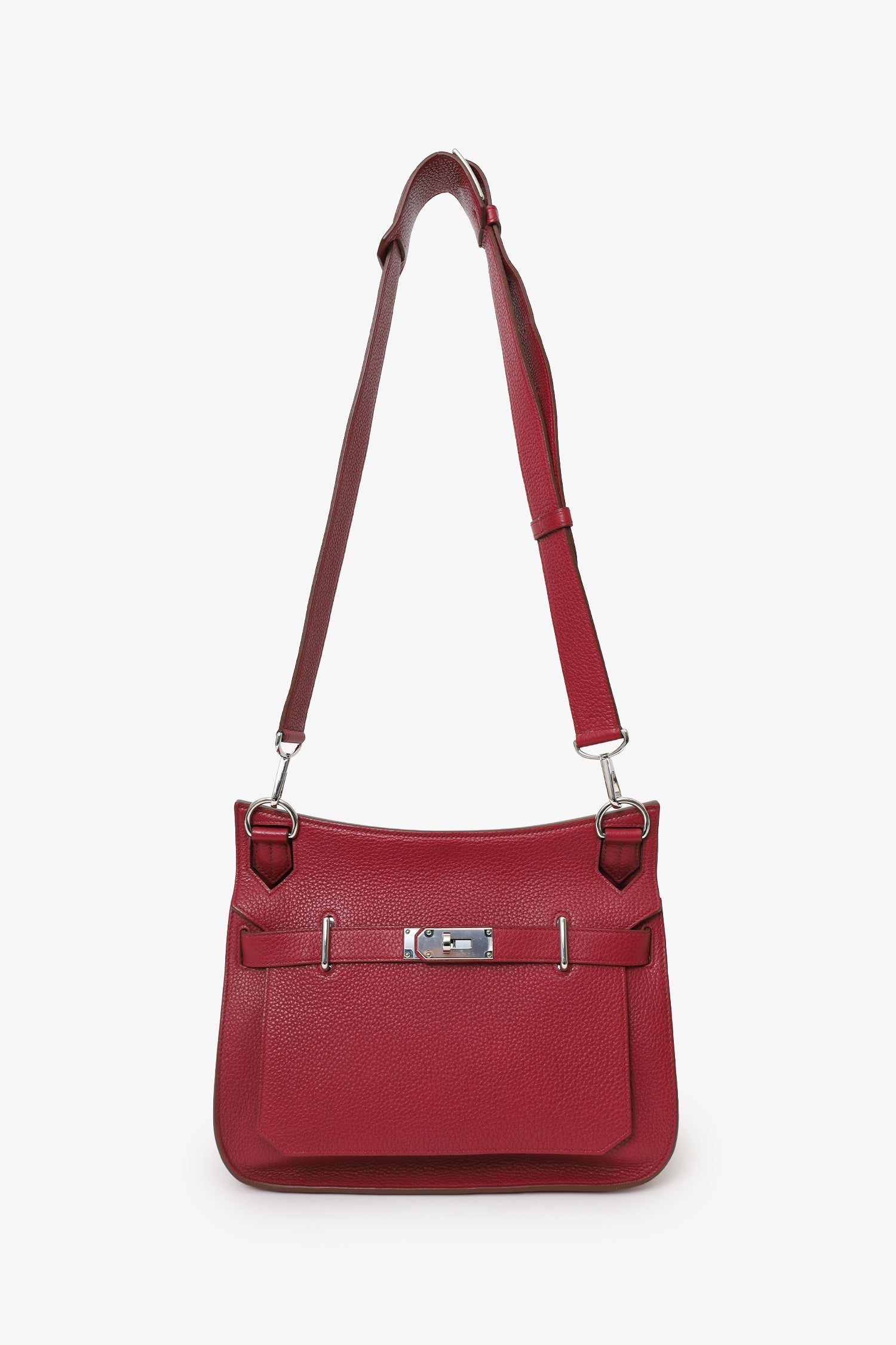 Hermès 2014 Rouge Garance Clemence Leather Jypsiere 31