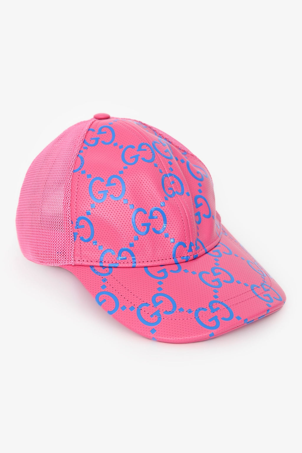 Gucci Blue/Pink GG Mesh Baseball Cap Size S