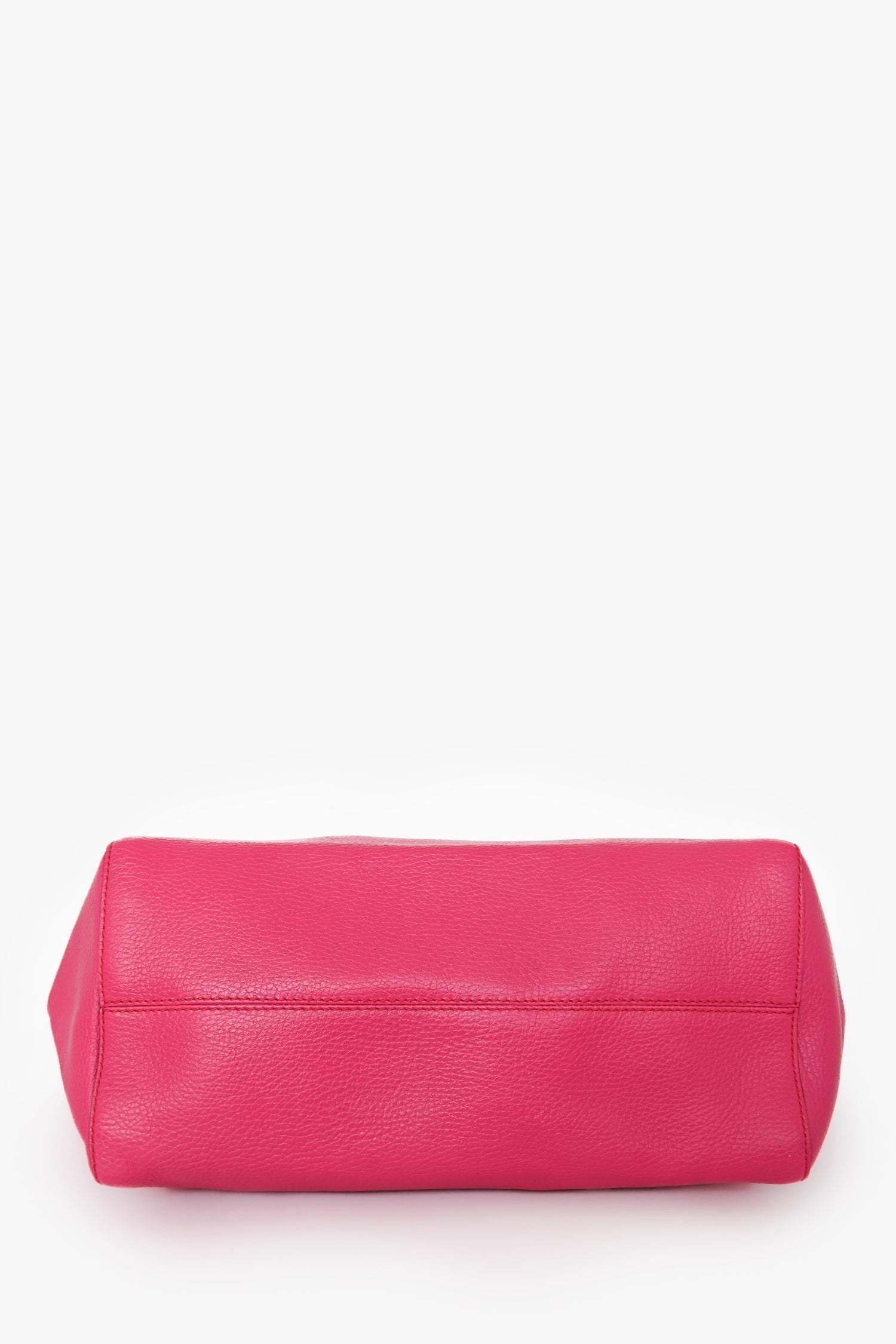 Gucci Hot Pink Grained Leather Large Swing Tote