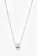 Pre-Loved Chanel™ 18K White Gold Small Model Coco Crush Quilted Pendant Necklace