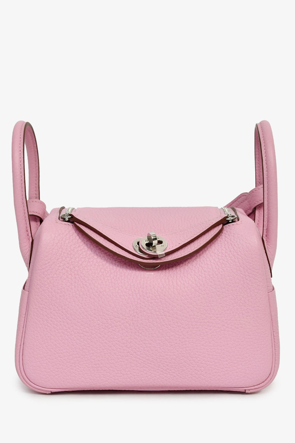 Hermès 2022 Mauve Sylvestre Clemence Leather Mini Lindy